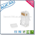 Amp rede cat7 ouro chapeado conector keystone / systimax cat5e cat6 8p8c rj45 plug utp jack modular